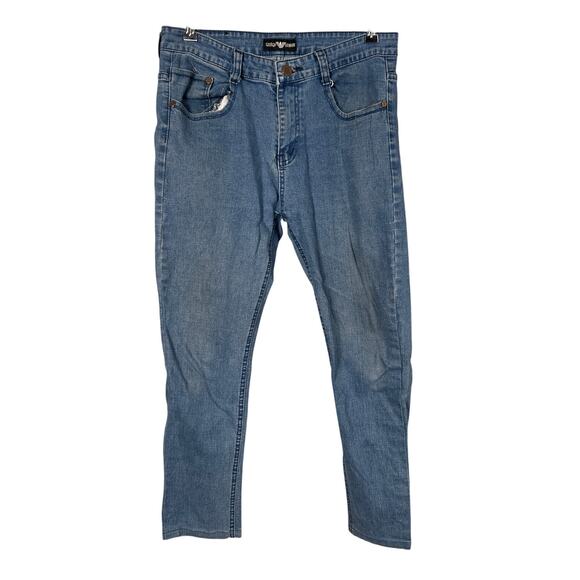 Giorgio Armani Blue Sim Fit Jean Men Size 34 - Picture 1 of 7